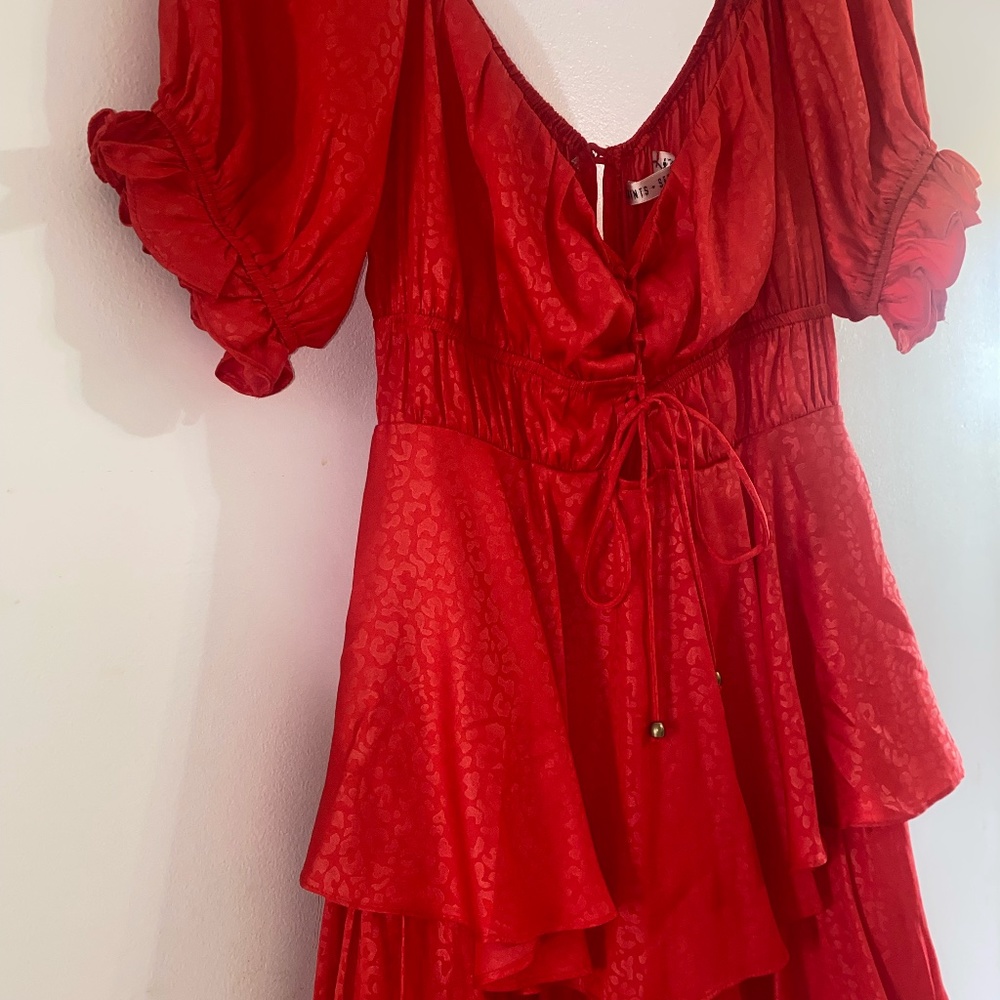 saints + secrets Red Romper, size M